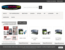 Tablet Screenshot of buenoscartuchos.com